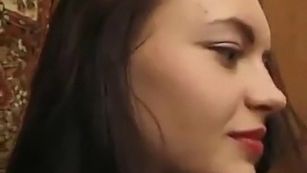 Russian Teen With Unshaved Legs Masturbates And Uses Dildo Closeup