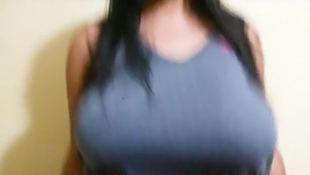 Amateur With Big Boobs Bounces For Your Pleasure